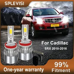 Pack of 2 LED Headlight Low Beam Bulbs 6000K White For Cadillac SRX 2010 2011 2012 2013 2014 2015 2016 faros led para auto