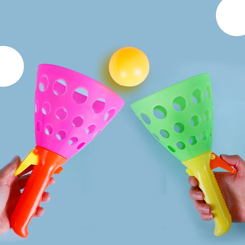 Double Catcher Throwing Toy Catapult Throwing  Butt Bouncy Ball Docking Balls Adult Toys Family party Interaction Ball