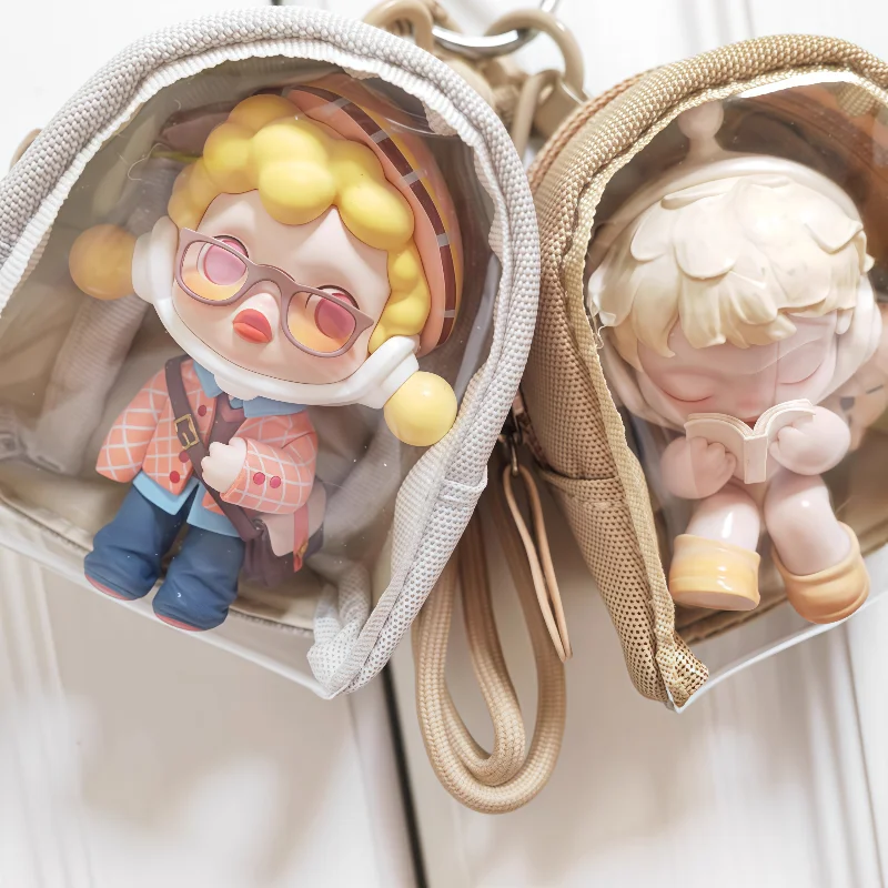 Caja ciega, funda de transporte con figura de Anime, bolsa Ita con cubierta protectora de pantalla, Mini mochila de lona bonita, colgante Kawaii para exhibición de mercancías