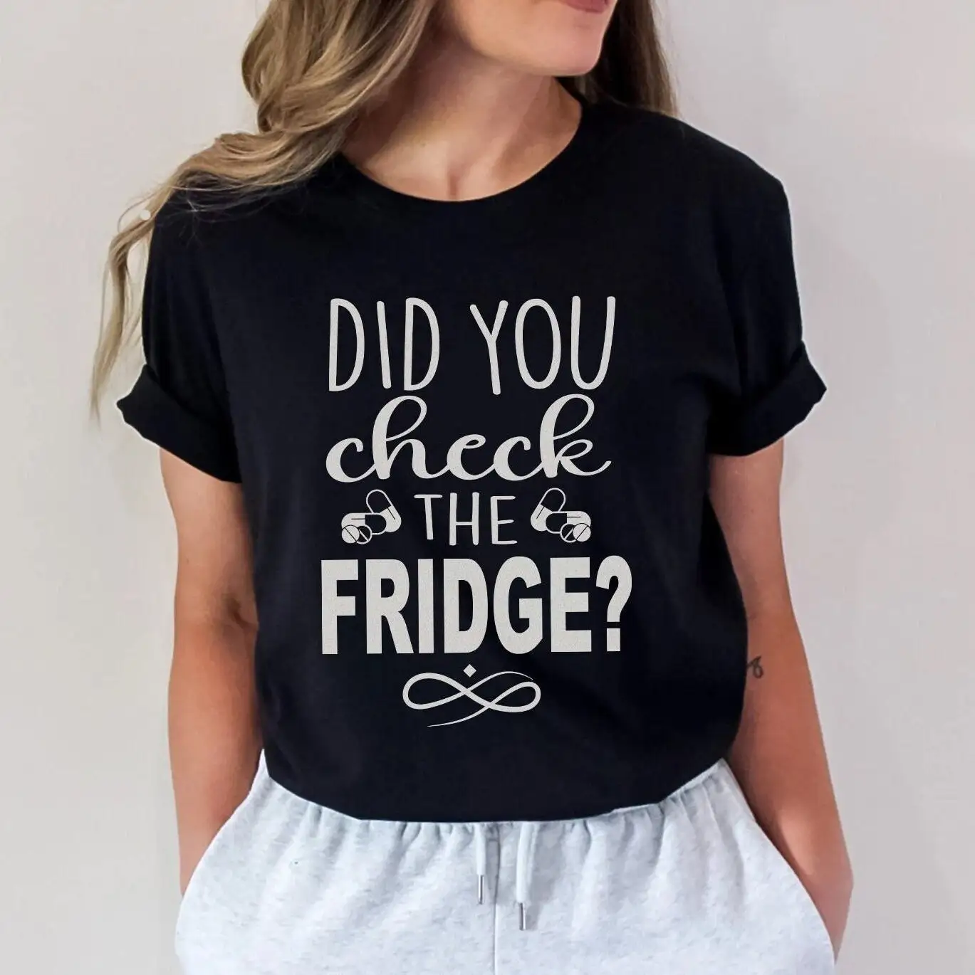 Funny Pharmacy Tech T Shirt Check The Fridge Cpht Pharmacist For Technician Week Graduation