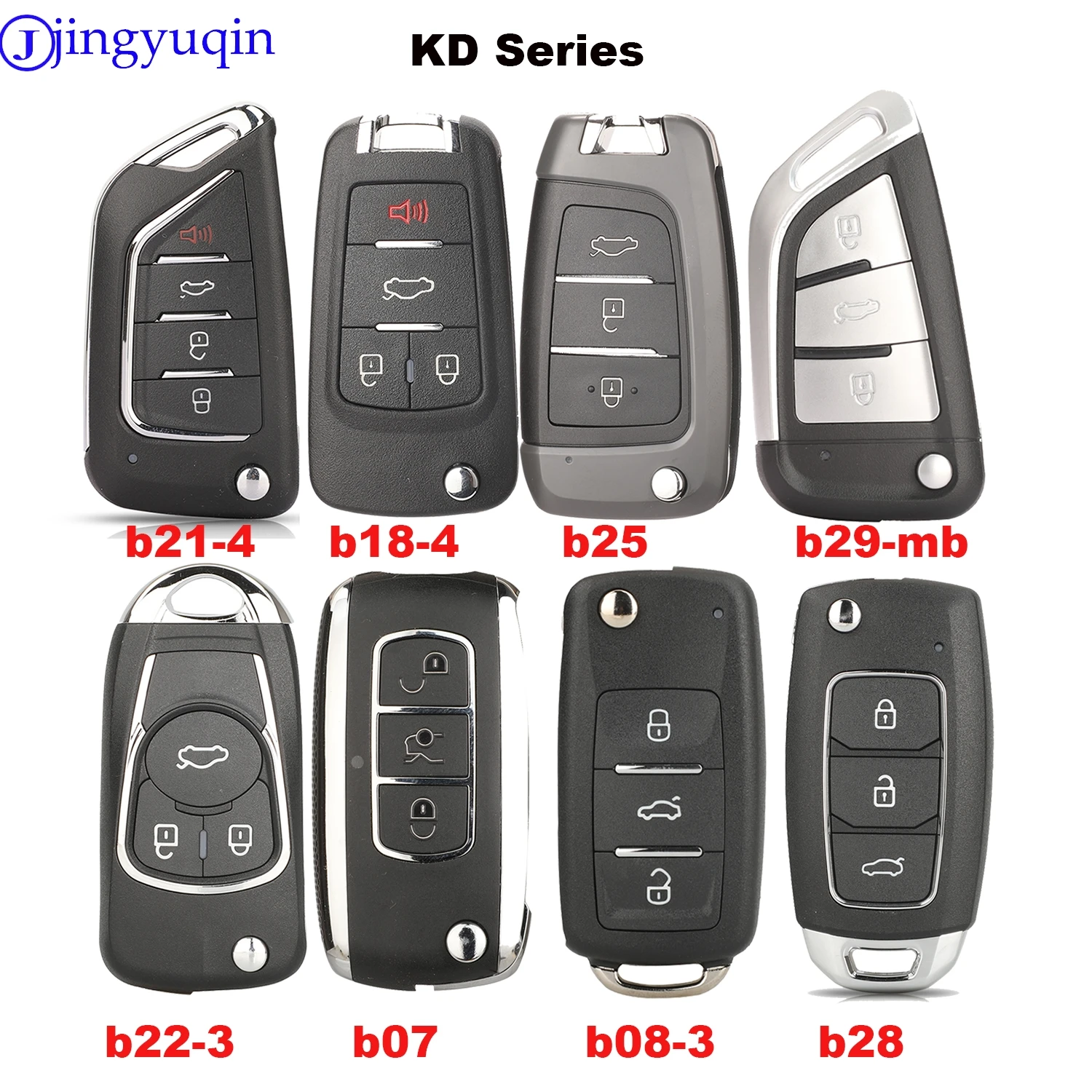 

Jingyuqin Новая серия KD Универсальный ключ дистанционного управления Умный автомобильный брелок серии B для KD900 KD900 + KD200 URG200 KD-X2 Mini KD