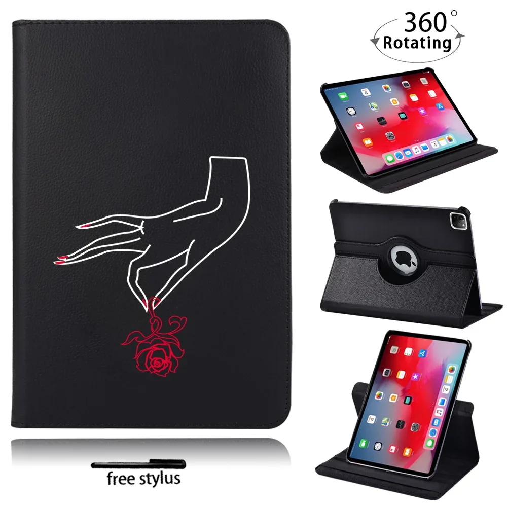 360 Rotating Tablet Case for Apple IPad Pro 11 /IPad Pro 9.7/IPad Pro 10.5 Anti-Drop Dustpoor Protective Cover + Free Stylus