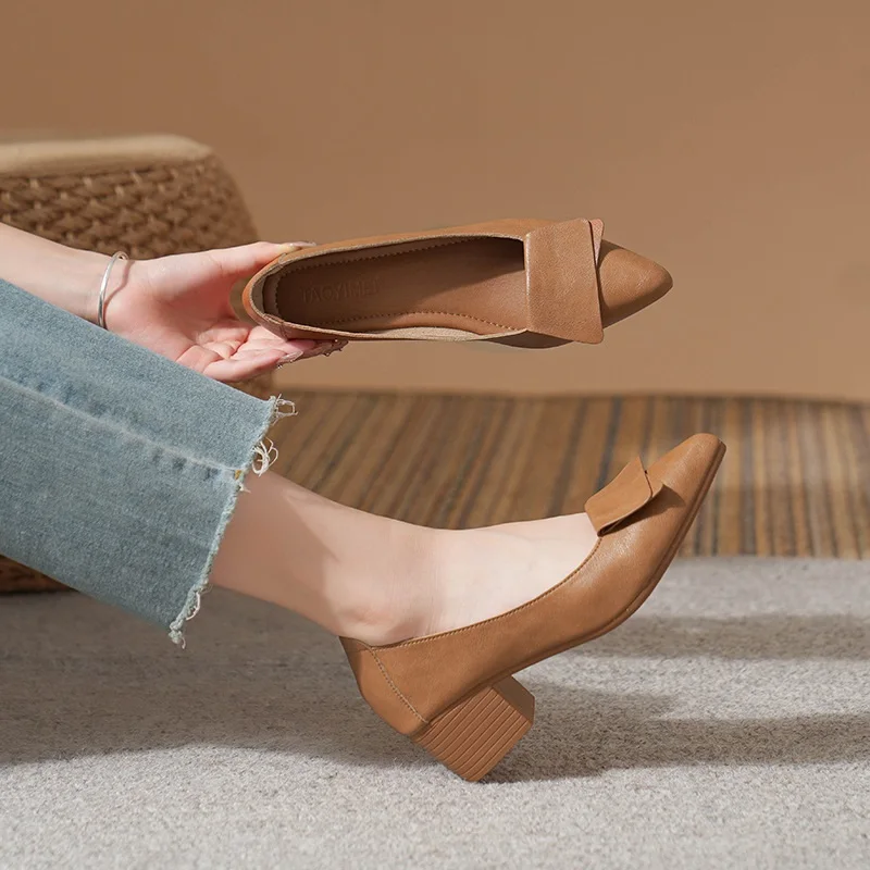 Spring Lady High Heel Pumps Office Ladies Sexy Heel Shoes Pointed Toe Women Footwear Lady Pumps Sexy Plaid Evening Shoes S111