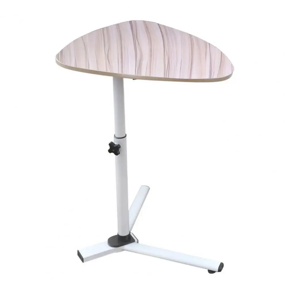 

Writing Desk, Adjustable Height 360 Degree Rotatable Modern Triangle Stand, Waterdrop Shape Coffee Tray Laptop Table For Reading