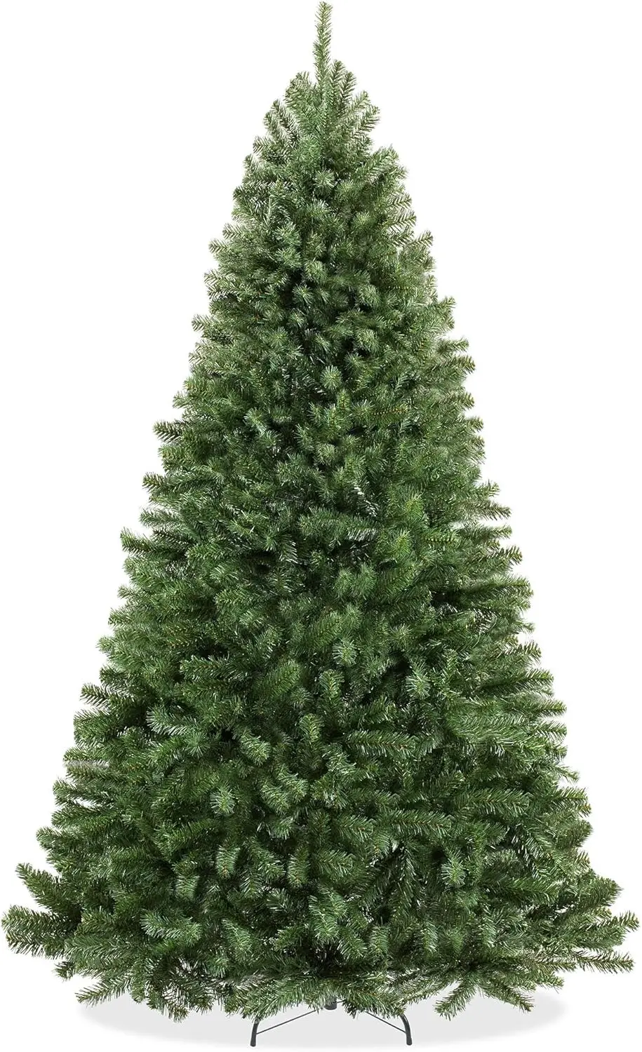 6FT Realistic Green Spruce Artificial Christmas Tree Unlit Full Shape,Premium Xmas Holiday Decor with Sturdy Folding Metal Stand