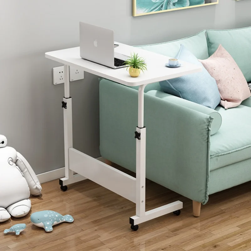 Mobile Side Table Height Adjustable Sofa Side Table Home Use Movable Lazy Person Lifting Bedside Table Small Office Desk