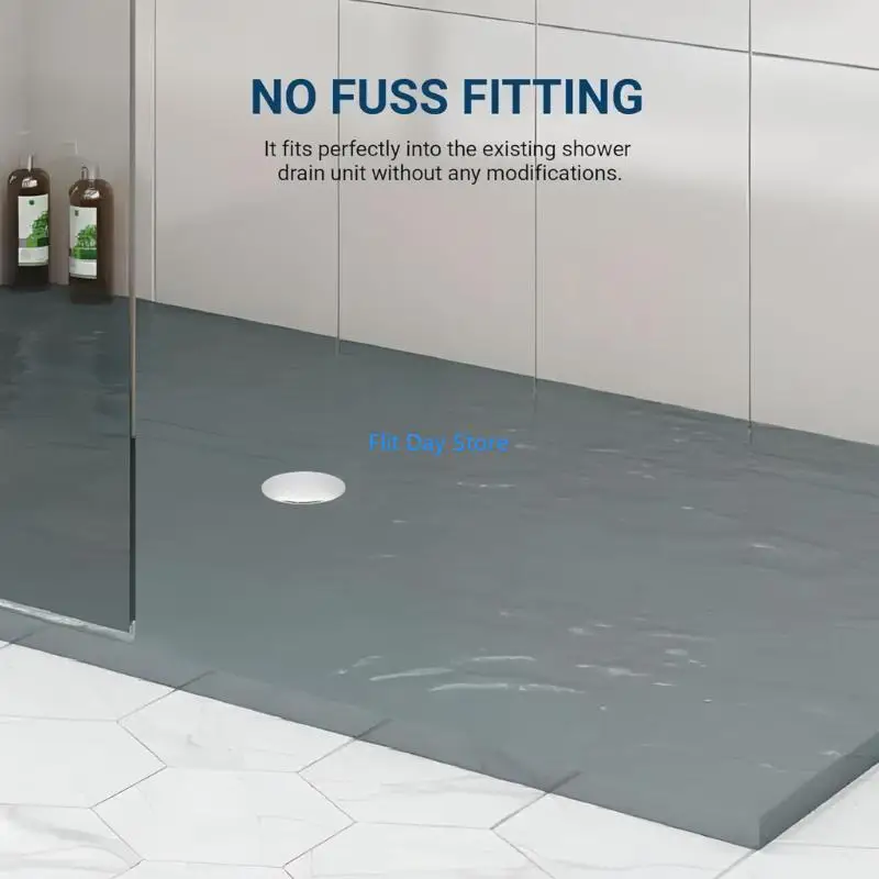 F92C Removable Floor Drain Cover Deodorant Shower Trap Cover Universal Shower Plughole Cover Removable Waste Trap Cover