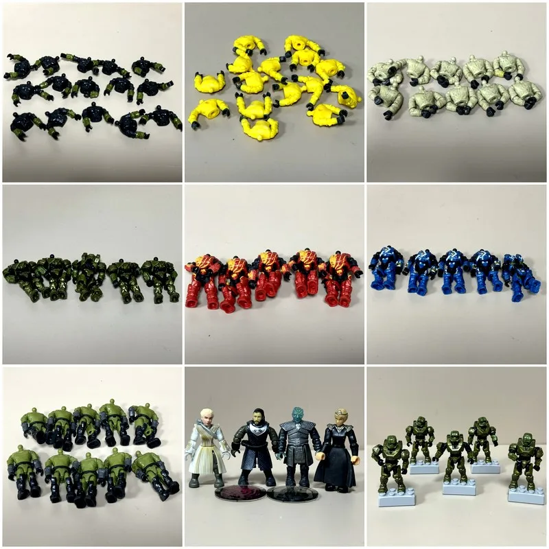 Lot Body Upper Hand Fits For Mega Bloks Construx Covenant UNSC Marine Spartan COD Soldier Replacement Accessory Toys