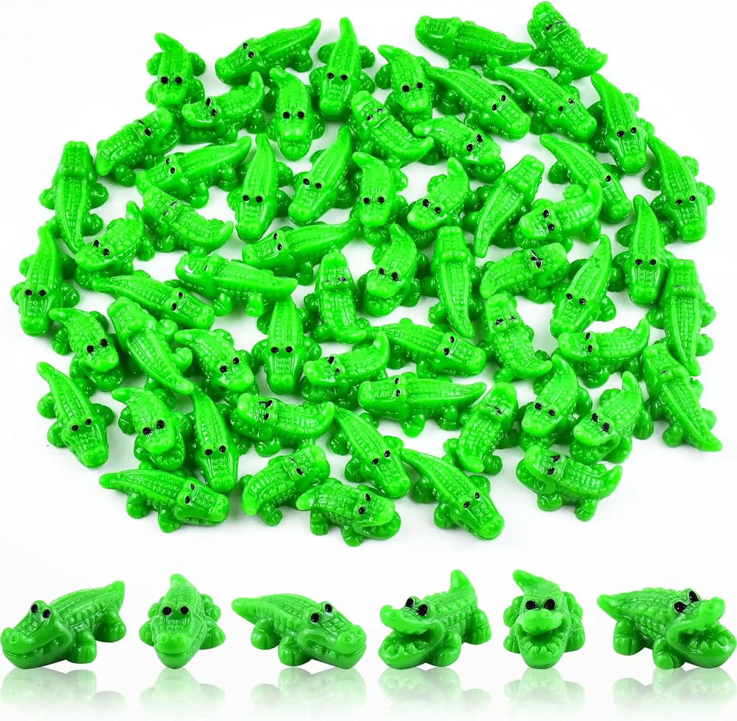 100/50 Pc Mini Crocodile Animals Tiny Resin Animals for Dollhouse Fairy Garden Landscape Aquarium Fairy Garden Home Decor