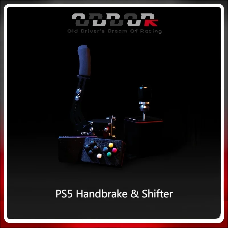 ‌ODDOR PS5 Sim Racing Handbrake & Shifter Combo, Fit for Any Wheel Base,  designed for DiRT Rally and WRC games