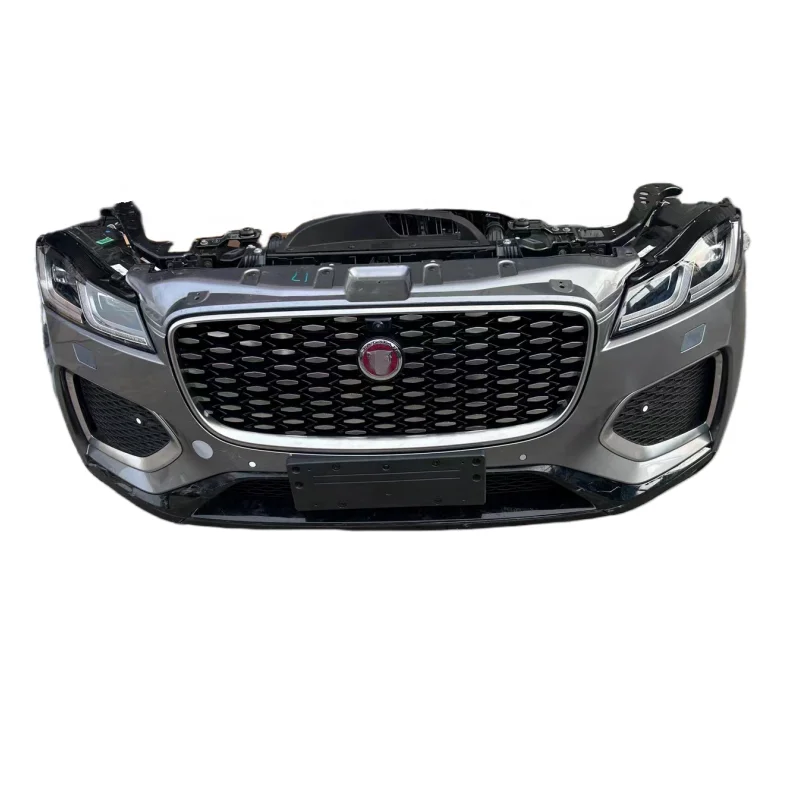 

For Jaguar F-PACE Front Bumper Assembly Body Kit Headlights Grille Radiator Frame Fender Bonnet radar License Plate