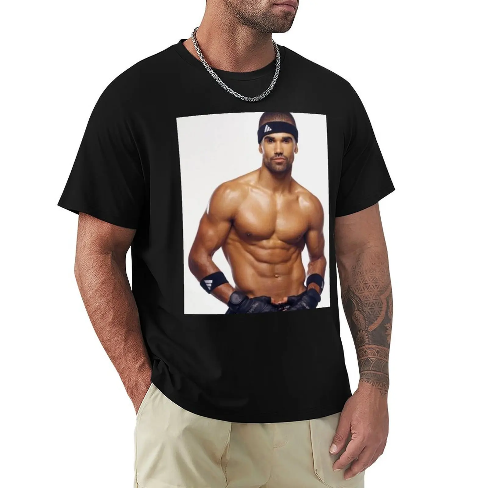 shemar moore T-Shirt Comfortable Basic Crew Neck Tee