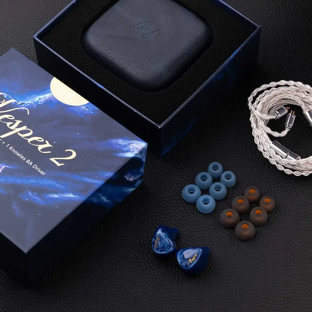 QoA Vesper 2 In Ear Earphone1DD + 1BA سلكي HiFi DJ Music Sport Hybrid Driver IEMs مراقب سماعة 3.5 مللي متر 2Pin كابل مع 0.78 مللي متر