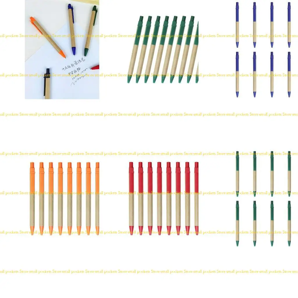 

R1WD 10Pcs Retractable Ballpoint Pen Black Refillable Writing Pen Write Smoothly Office Writing Supplies for Women