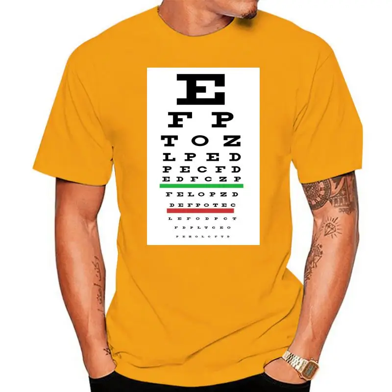 Eye Test Chart Unique Optometry T-shirt