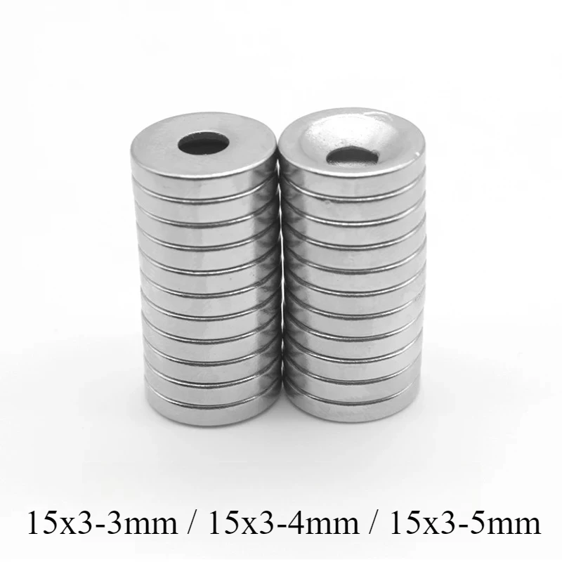 15X3-5mm Round  Powerful Magnets For Fridge, DIY, Building, Scientific, Craft, Education 15*3-3 15x3-4