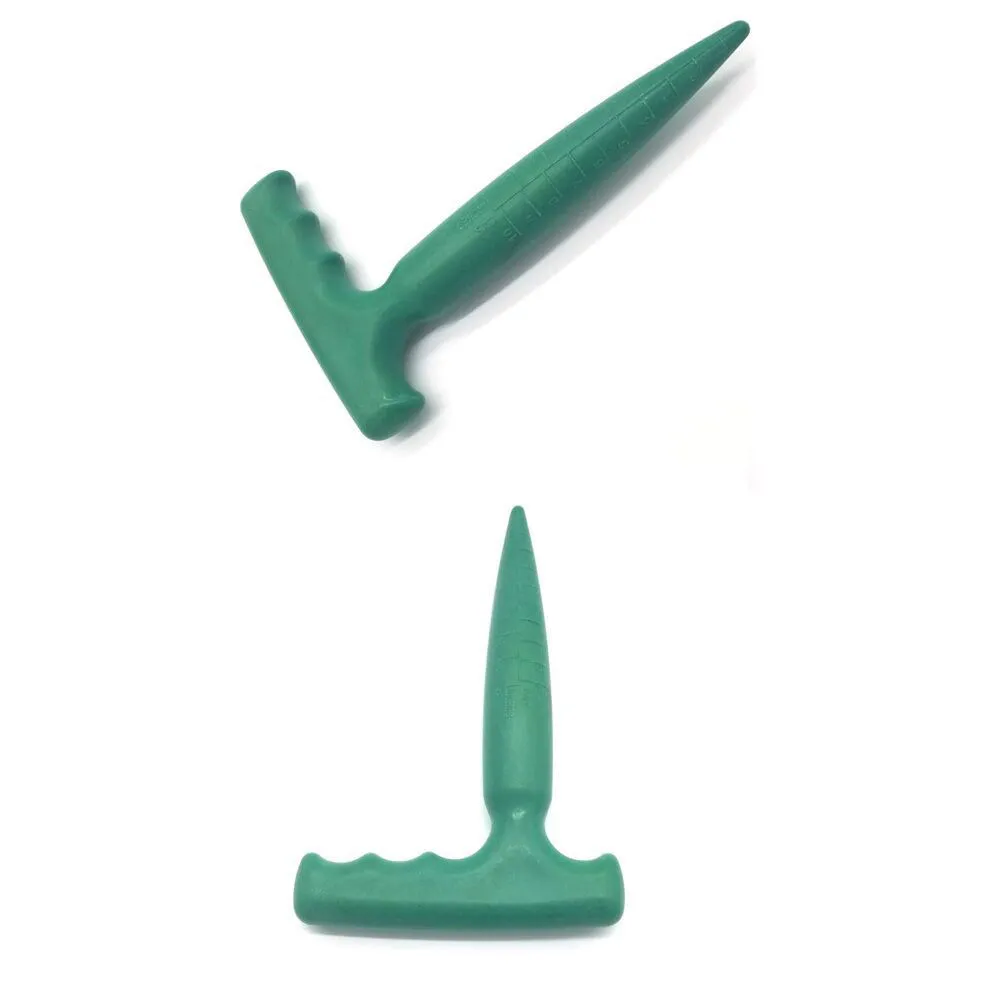 3Pcs Plastic Dibber Set for Gardening Hole Punching Seed Starting Transplanting Soil Loosening Weeding Flower Vegetable Planting