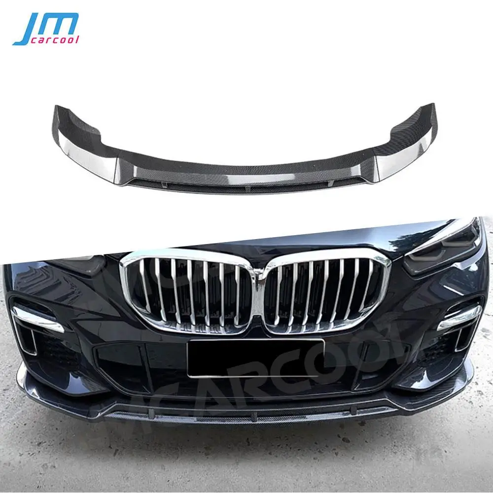 

ABS Gloss black Car Front Lip Bumper Chin Spoiler Splitter Car Bodykits for BMW X5 G05 M Sport 2019 + 3PCS Accessories