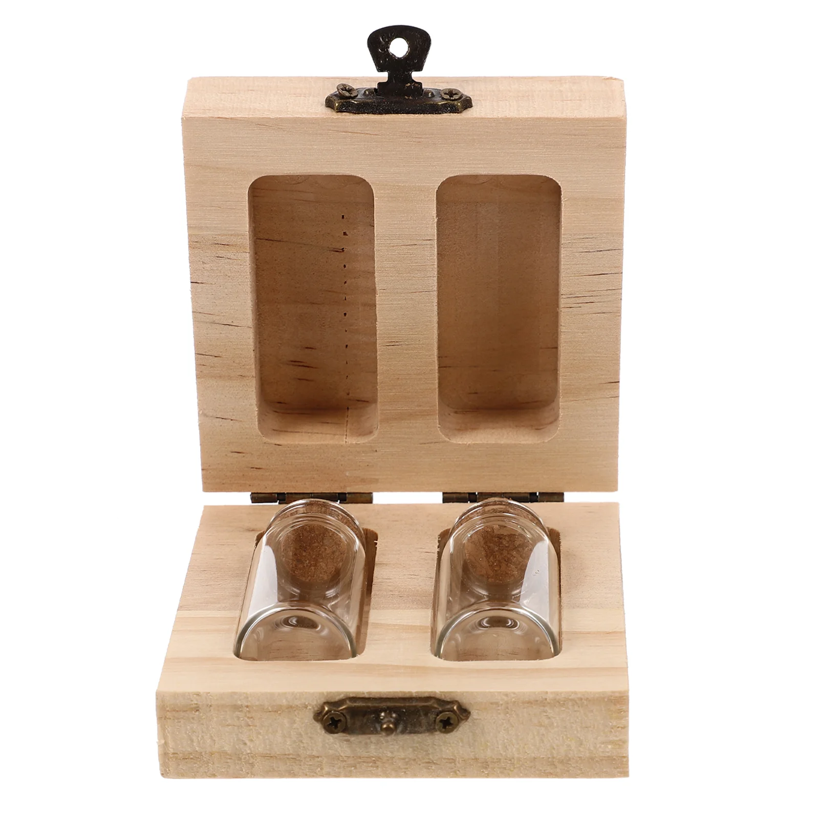 Lanugo Umbilical Cord Preservation Bottles for Newborn Babies Fetal Hair Adorable Box Storage Wooden Baby Mother