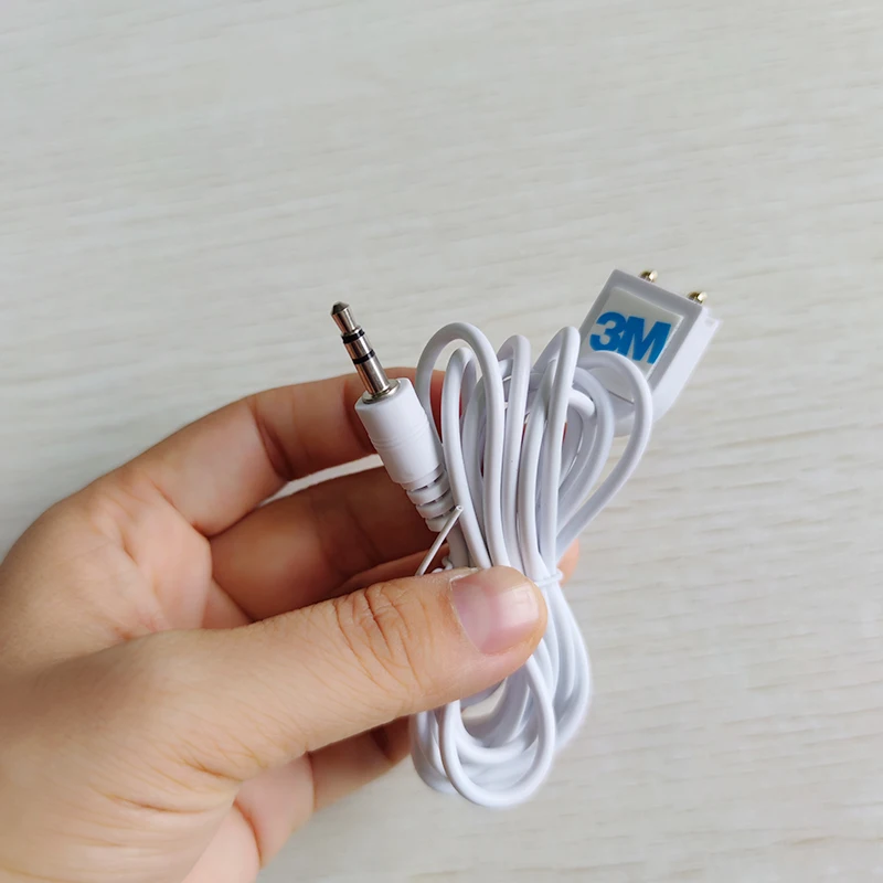 1/2/5 قطعة 3.5 مللي متر جاك 2- متر السلكية استشعار تسرب المياه سلك اثنين من التحقيق الحساسة وملصقات بمادة لاصقة ذاتية للكشف عن التسرب #5