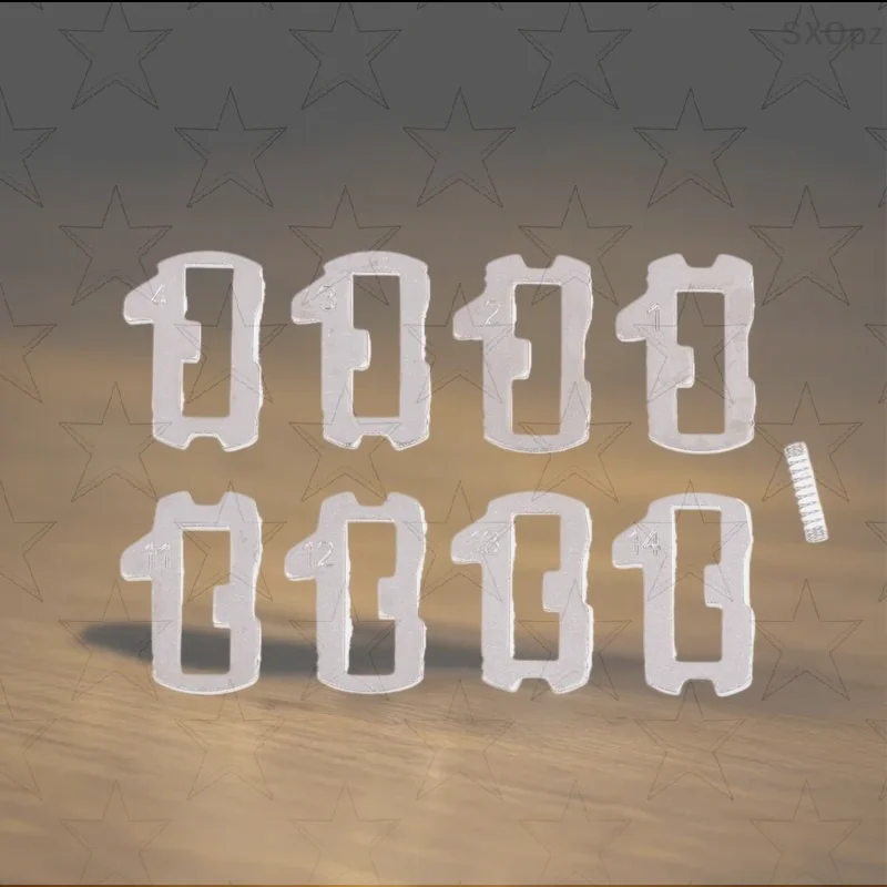 

200 шт. HU92 Запорная пластина для автомобильного ключа Замок с язычком Пластина для замка автомобиля Аксессуары для ремонта 8 типов каждый 25 шт.