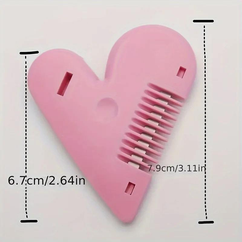 أداة تشذيب شعر العانة الوردية المحمولة للنساء ، أداة تشكيل خاصة وحصرية ، شفرة مشط ، 1 * *