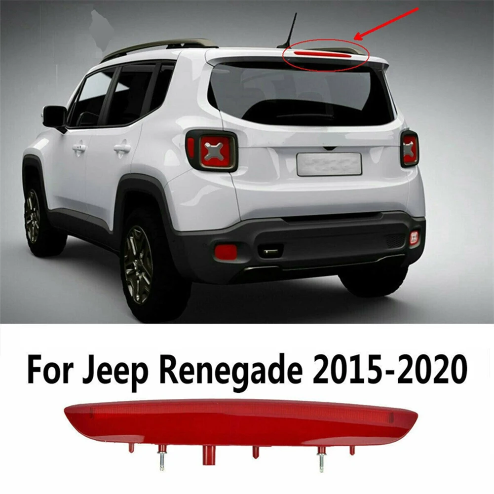 

High Mounted Stop Brake Lamp High Brightness High Mount Stop Warning Light Direct Replacement for Jeep Renegade 2015-2020