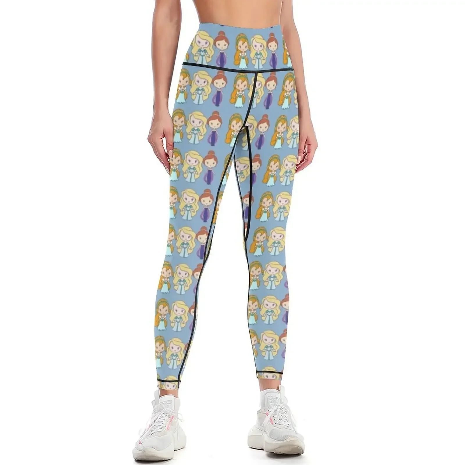 Thumbelina, Odette y Anastasia - Leggings Lil' CutiEs, pantalones harem, leggings deportivos para mujer