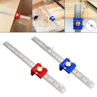 Woodworking Marker 30CM / 12IN Scribing Ruler Right Angle Gauge Professional Carpentry Measuring Locator Line Marking Hand Tool