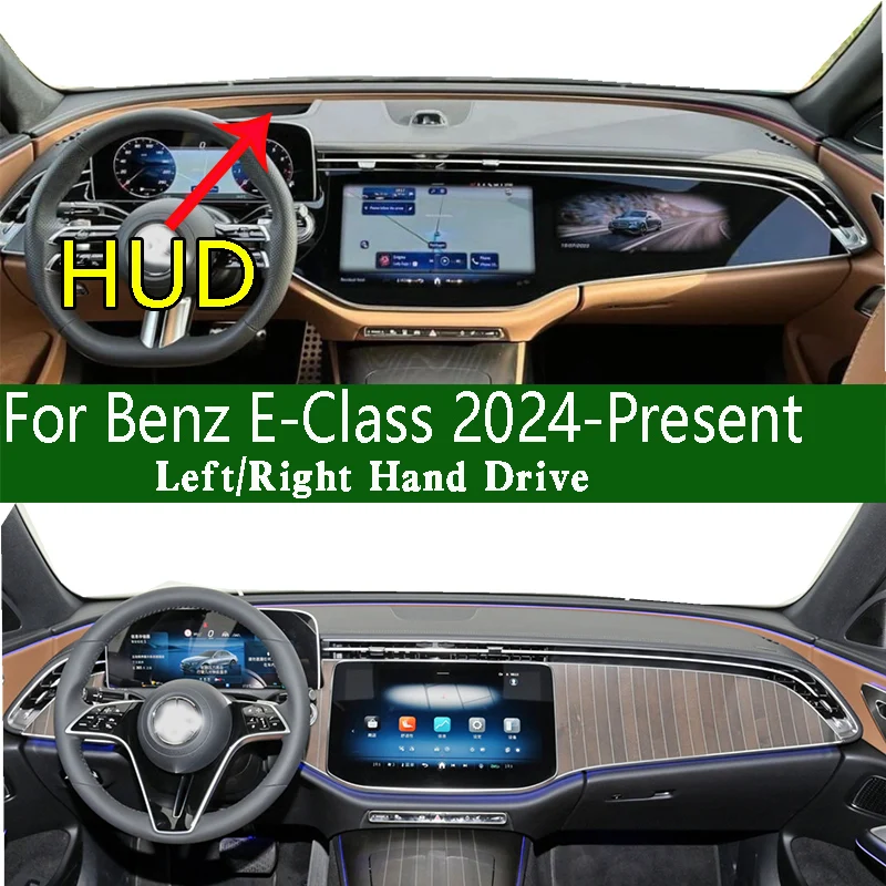 For Benz E-Class 2024 2025 W214 V214 300 260 L Dashmat Dashboard Cover Instrument Panel Sunscreen Pad Anti-Dirt Proof Dash Mat