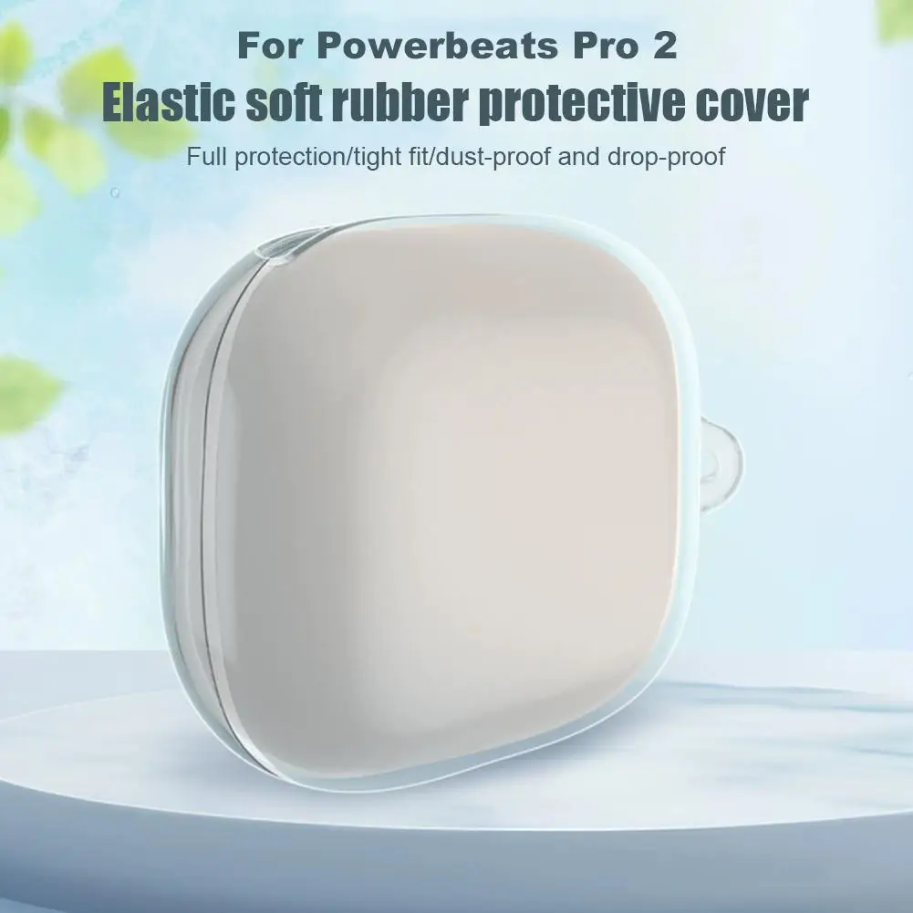 For Powerbeats Pro 2 TPU Transparent Case Anti Drop And Dustproof Charging Case Headphone Case