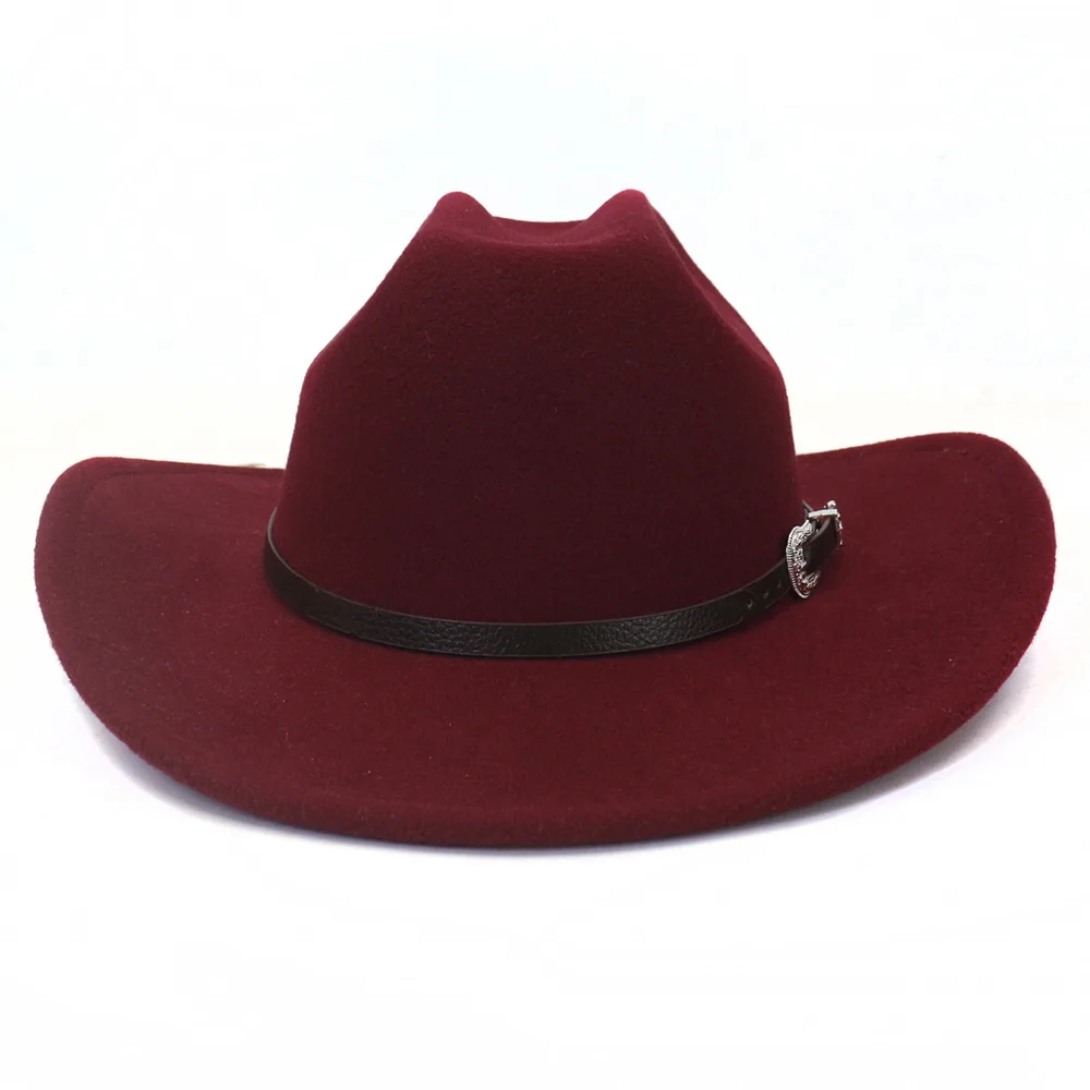 Neuer Vintage-Hut im Western-Stil für Herren, Cowboy-Hut mit Gürtel, Winter- und Herbstmodell, Hut mit aufrollbarem Schirm, Cowgirl-Jazz-Kirchenhut, Sombrero Hombre. – Detail 23