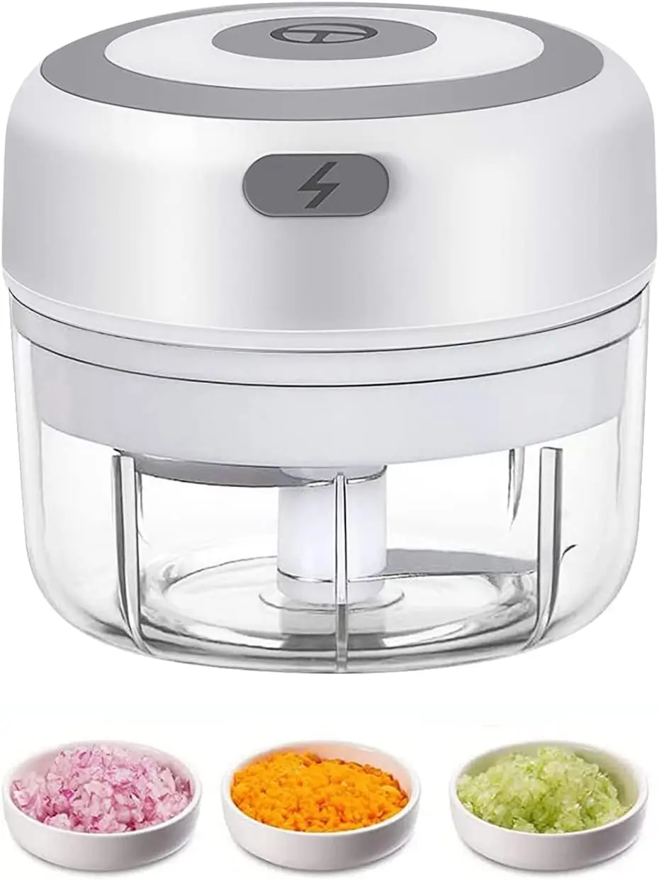 

Yuyongr Electric Mini Garlic Chopper, 100ML Food Chopper Garlic Mincer USB, Portable Small Food Processor for Vegetables