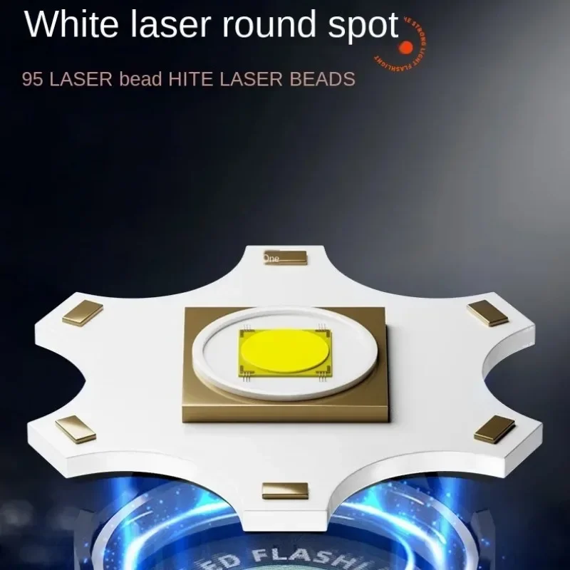 Ultra Powerful LED Flashlight Super Bright Long Range Tactical Zoom Emergency Torch Camping Lantern WIth Power Display Function