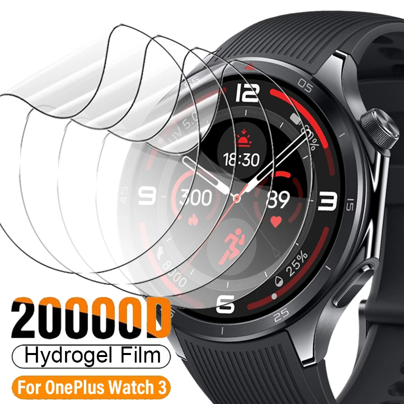 Ультра прозрачная мягкая защитная пленка для экрана для OnePlus Watch 3, гидрогелевая пленка с защитой от царапин, а не стекло для OnePlus Watch3