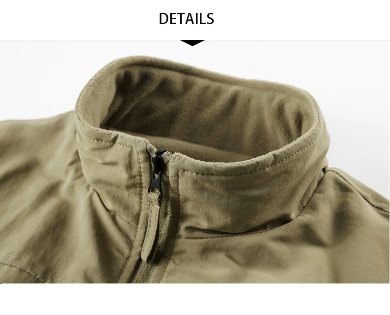 Wendbare Ärmellose Jacke Herrenweste Wintermantel Dicke Warme Fleece-Arbeitskleidung Oberteil Cargo-Weste Windbreaker Neue Mode – Detail 2