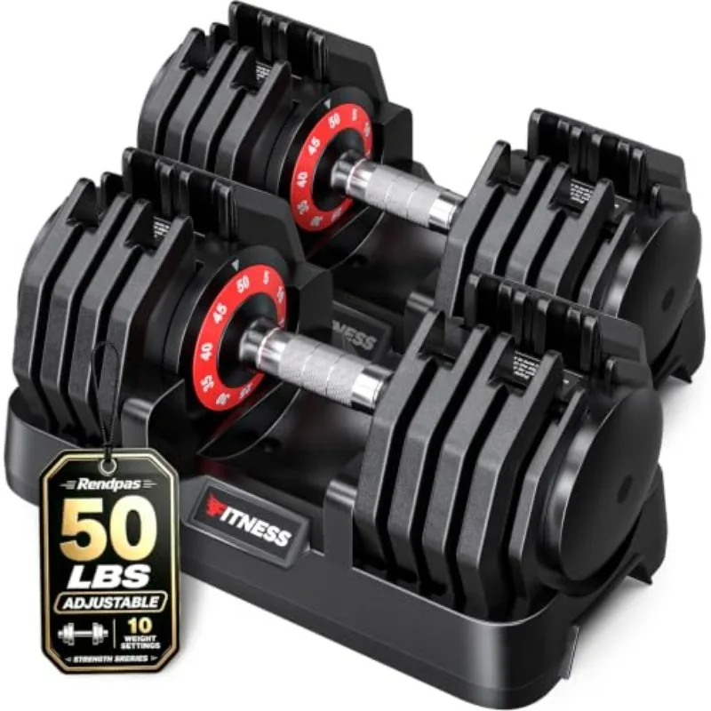 Adjustable Dumbbell Set for Home Gym Strength Training