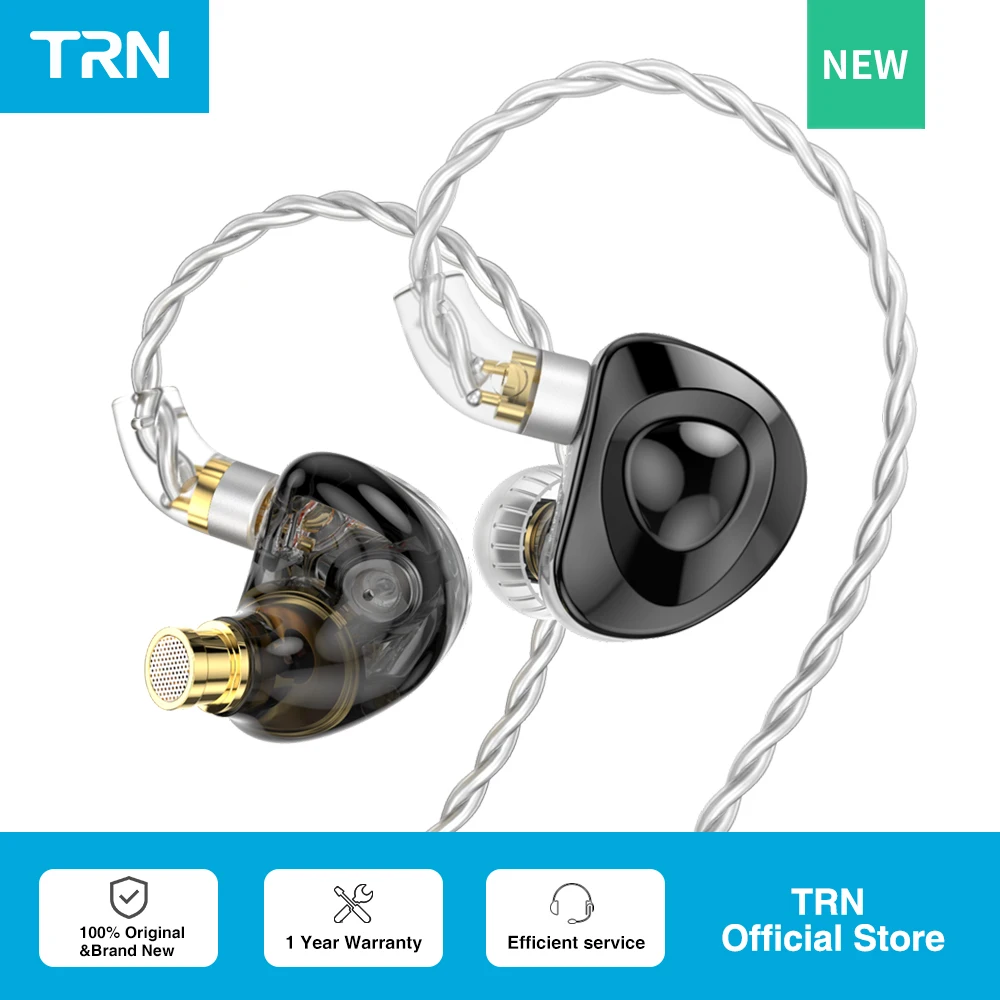 TRN MT4 2DD In Ear Earphone Bass High-Performance Dual Dynamic HiFi Running Sport Headphone Noise Cancelling Headset New Arrival