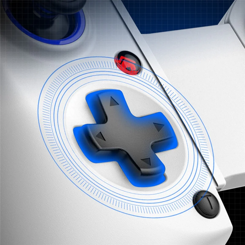 Controlador de jogo telescópico aa84 d11, gamepad de telefone rgb com turbo/6 eixos giroscópio/vibração para android ios ps3 ps4 switch