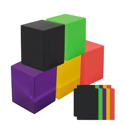 Deck Box for Trading Cards Card Storage Box Secure and Durable Holds 100+ with 1 Dividers for YuGiOh MTG TCG and Baseball Cards