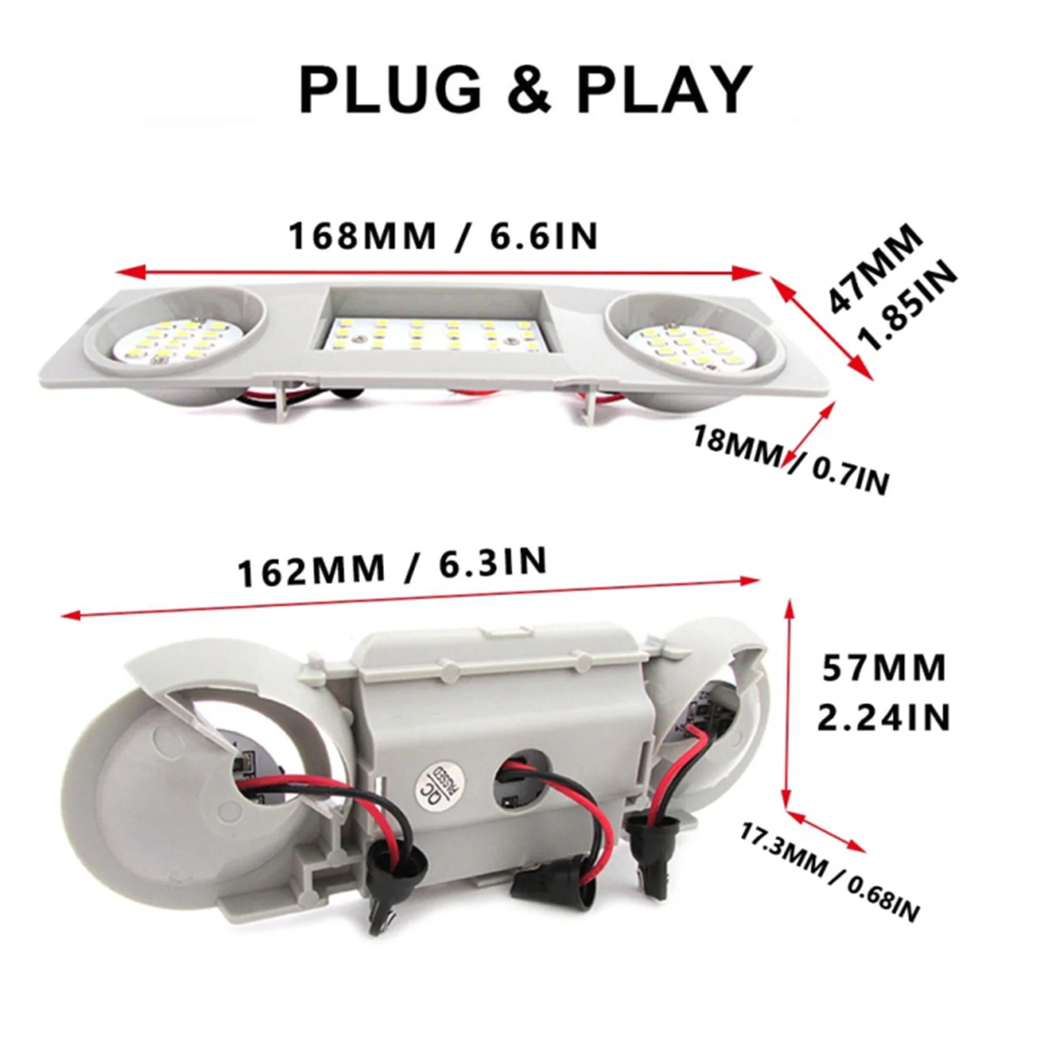 Luces LED de techo para Interior de coche, accesorio para VW Golf Passat Jetta Scirocco Tiguan Touran CC B6 B7 3C Golf 4 5 6 Plus Jetta 1K2 Octavia