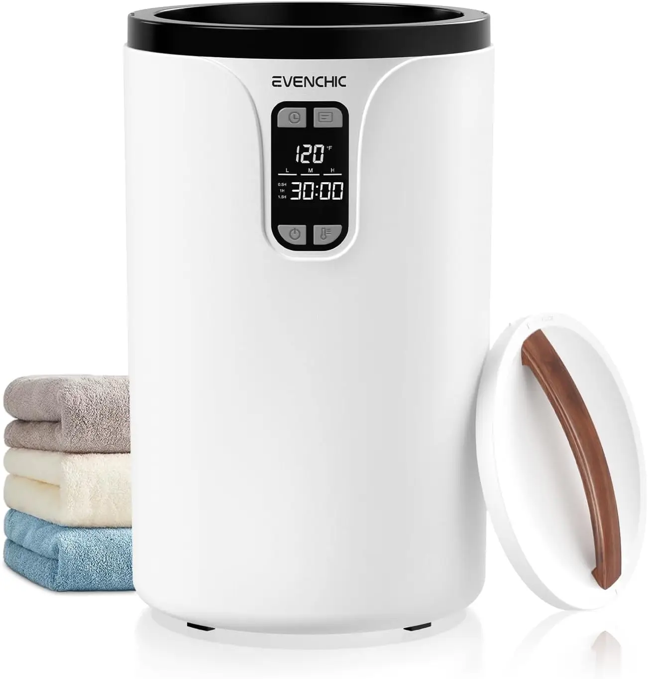 

Сушилка для полотенец на 20 л с таймером, регулируемой температурой, LED-дисплеем для ванной комнаты, автоматическое отключение