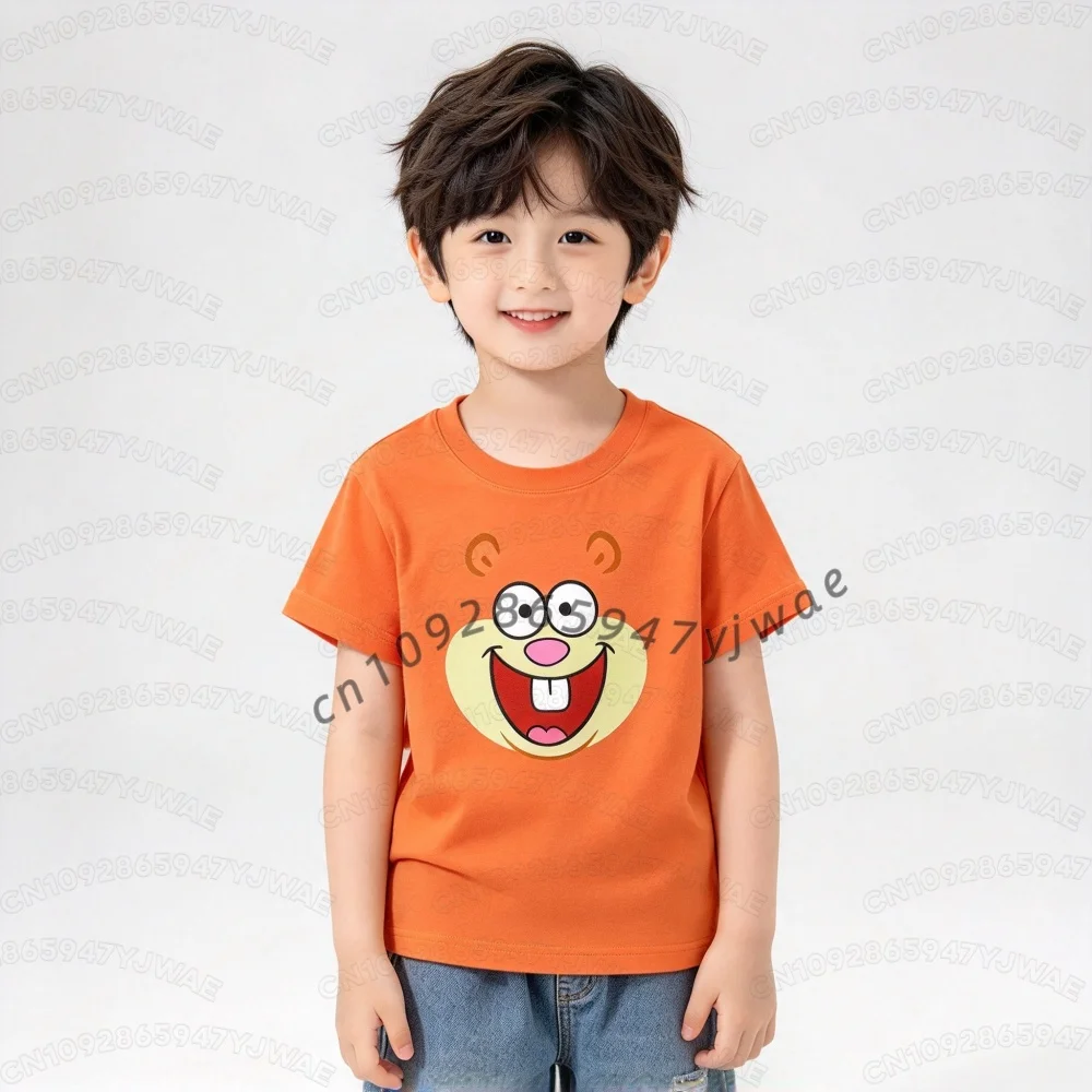 2026 Kids Halloween Squidward Tentacles Patrick Star Big Face Allover Print Adult T-Shirt Family Party Women Kid COSPLAY T-Shirt