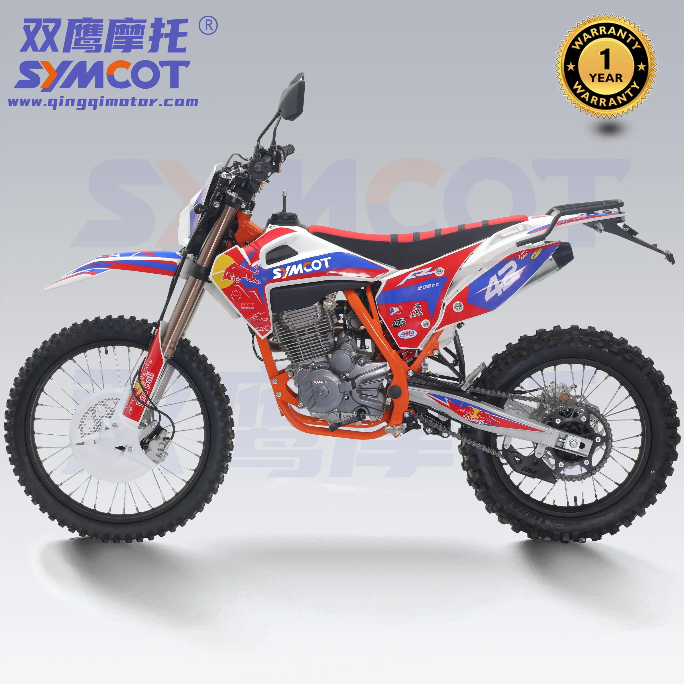 CRX250 249cc Zs CB250-F Motor Cross Offroad Motorfiets Husvarna Type Crossmotor Schijfrem Revers Front Shock Professionele Fiets