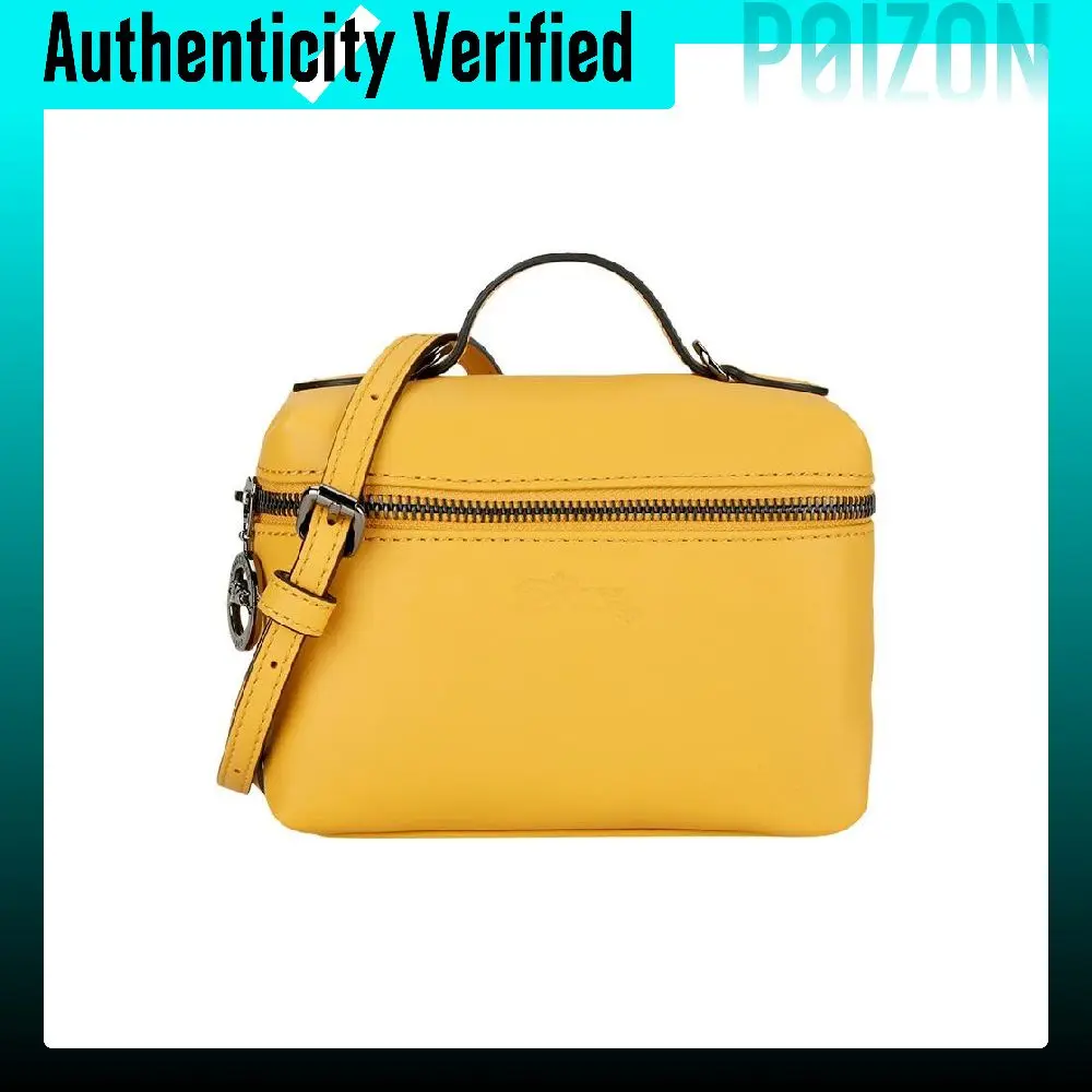 LONGCHAMP Le Pliage Xtra Cow Leather Box Bag, Handbag, Shoulder Bag, Crossbody Bag Mini Women's Apricot Yellow 10187987222