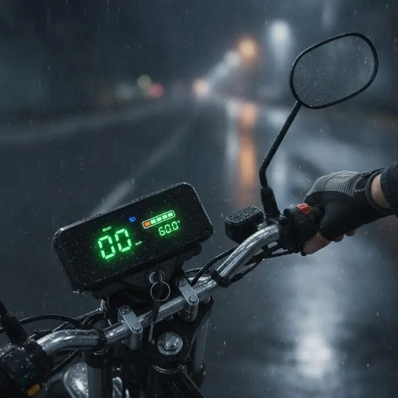 Motorcycle Liquid Crystal Display Waterproof Blade Sharp Power Meter for Electric Tricycle E-Bike Usage