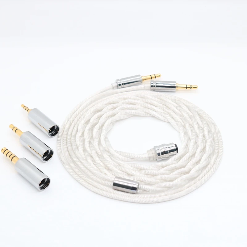 

XINHS 2 Cores Modular Cable Copper and Silver Mixed LITZ Design Upgrade Wire For HD800 HD650 HD700 HIFIMAN Headphone