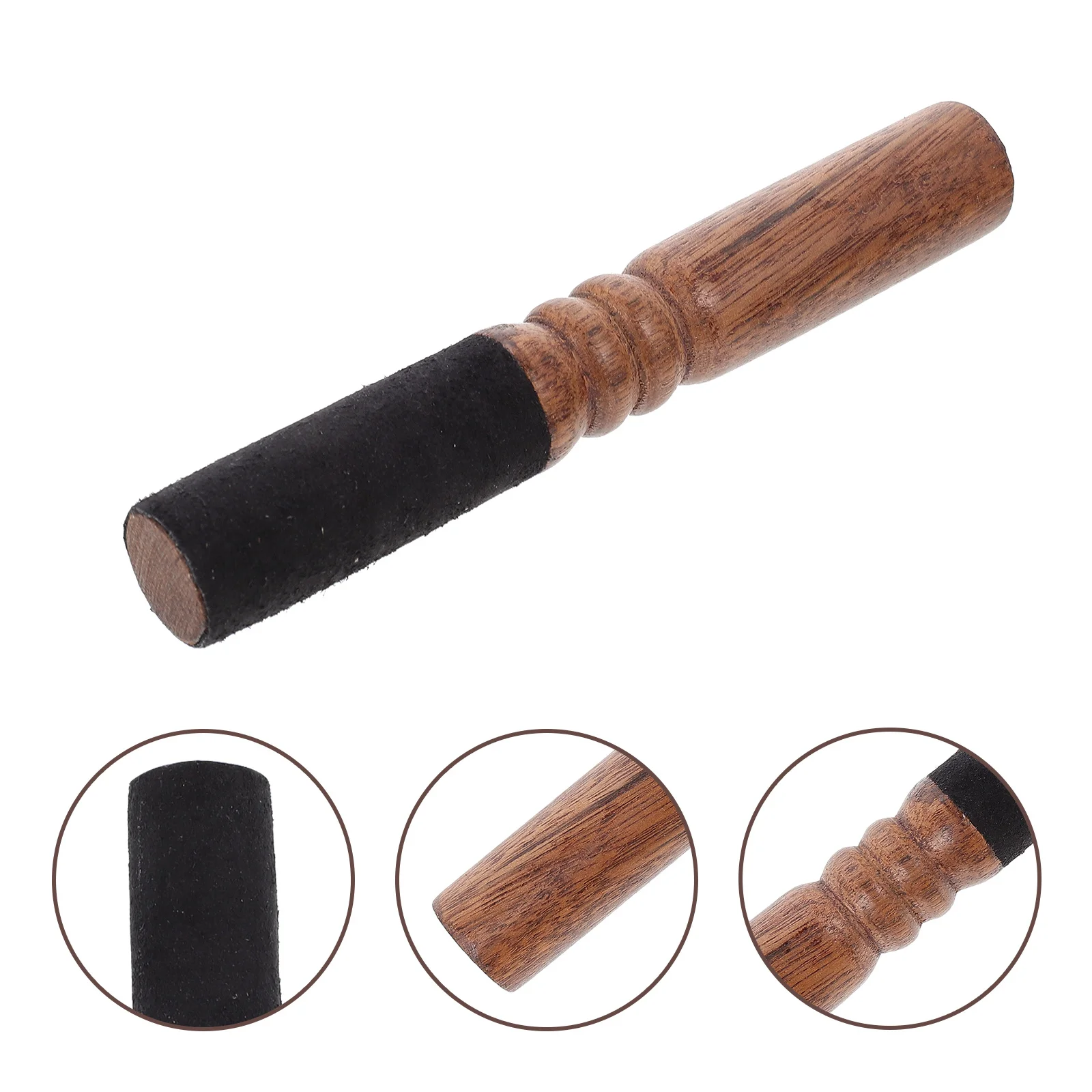 

Premium Wooden Singing Bowl Striker Smooth Rounded Edges Easy to Clean Portable Buddhist Meditation Healing Music Accessory