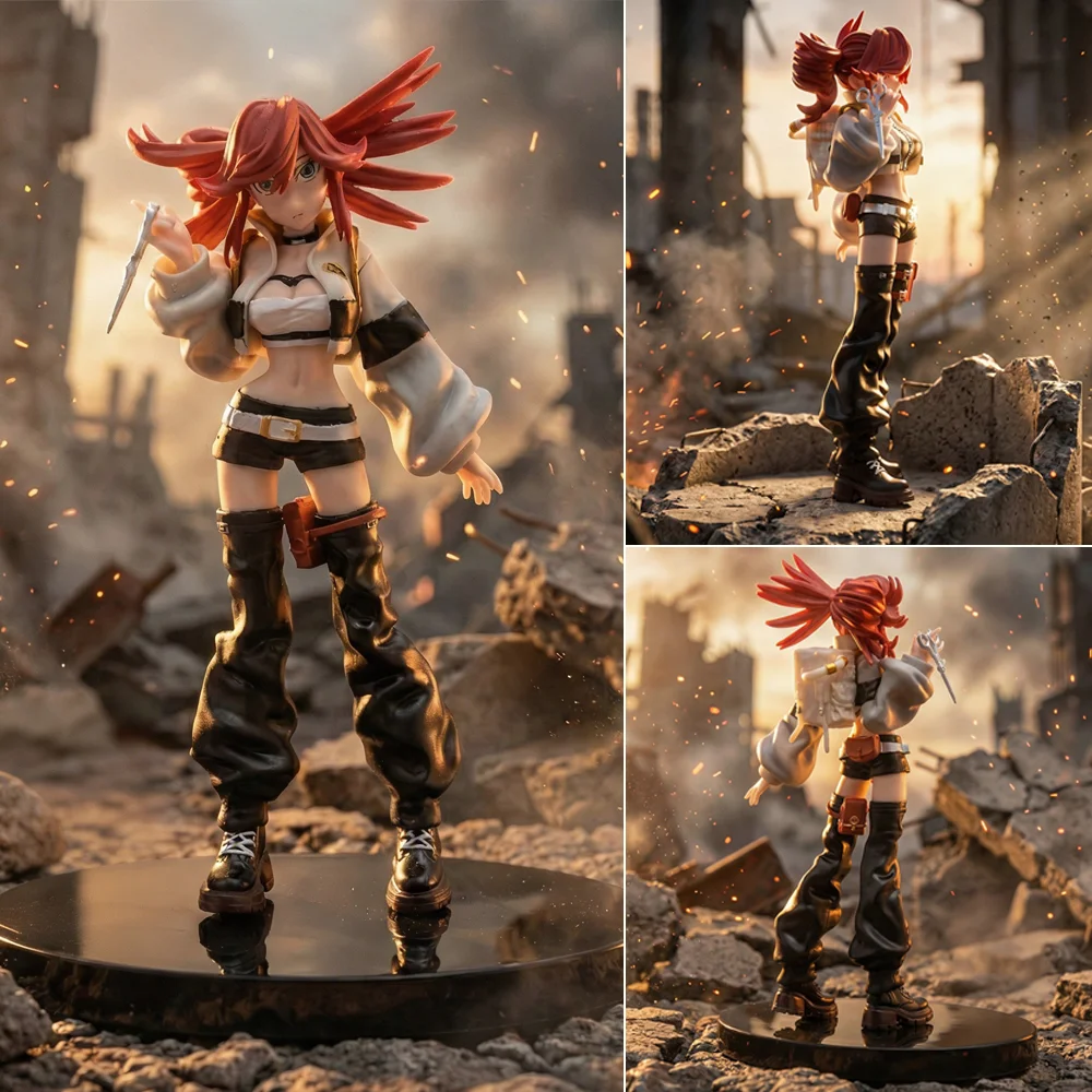 

1pc Red-Haired Battle Girl Figure Model, Aesthetic Desk & Car Decor, Collectible Ornament, ideal Gift for Birthdays & Holidays.