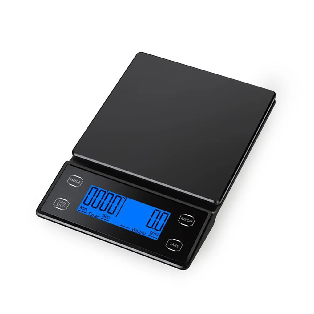 Kitchen Weighing Scale Seasoning Powder Fruit Coffee Weight Balance Portable Measurement Countertop Scales with Mat